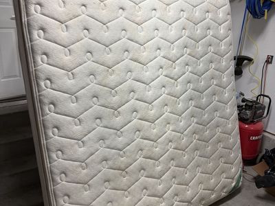 King size mattress and box springs pillow top