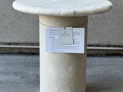Hearth & Hand with Magnolia Travertine Stone Accent Side Table