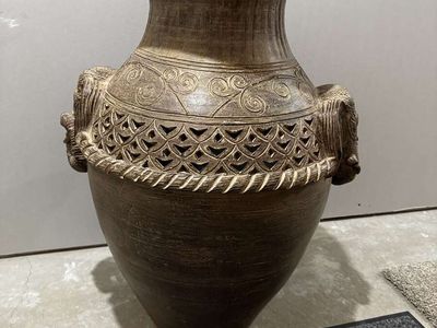 Terra Cotta Floor Vase