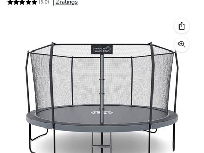 New in box Skywalker Elite Series 15' Round Trampoline with Ladder