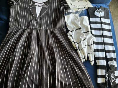 The Nightmare Before Christmas Jack Skellington Female Adult Costume Set