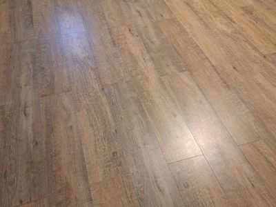 Wood-look Allen and Roth Plank Flooring
