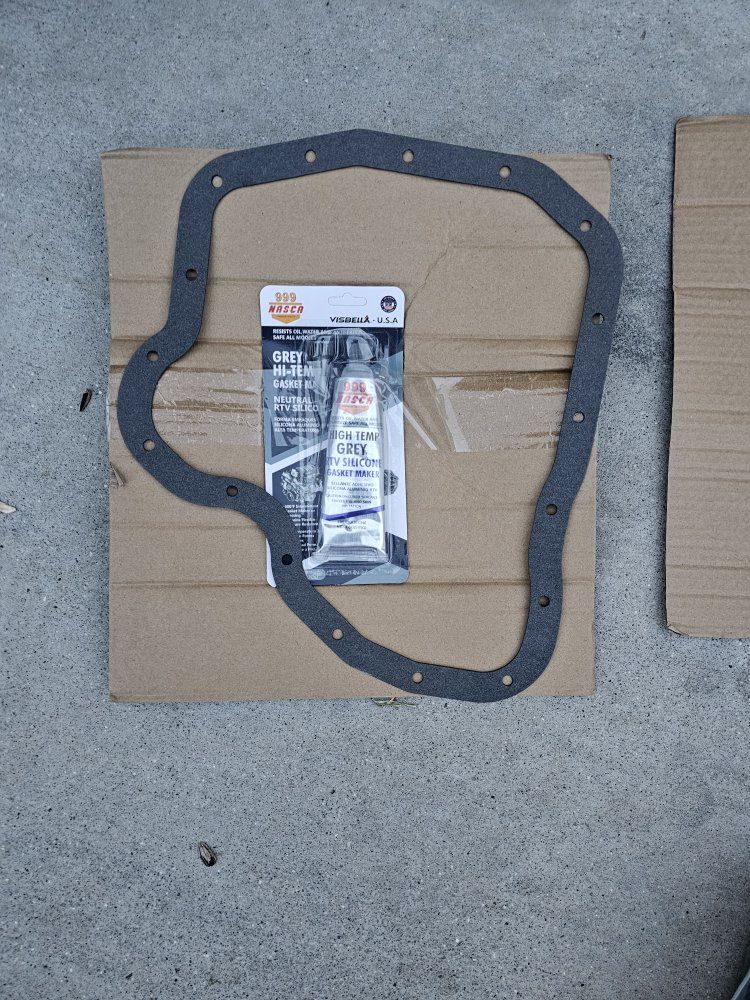 2006 Chevrolet Silverado 2500HD Duramax engine oil pan gasket with RTV Silicone