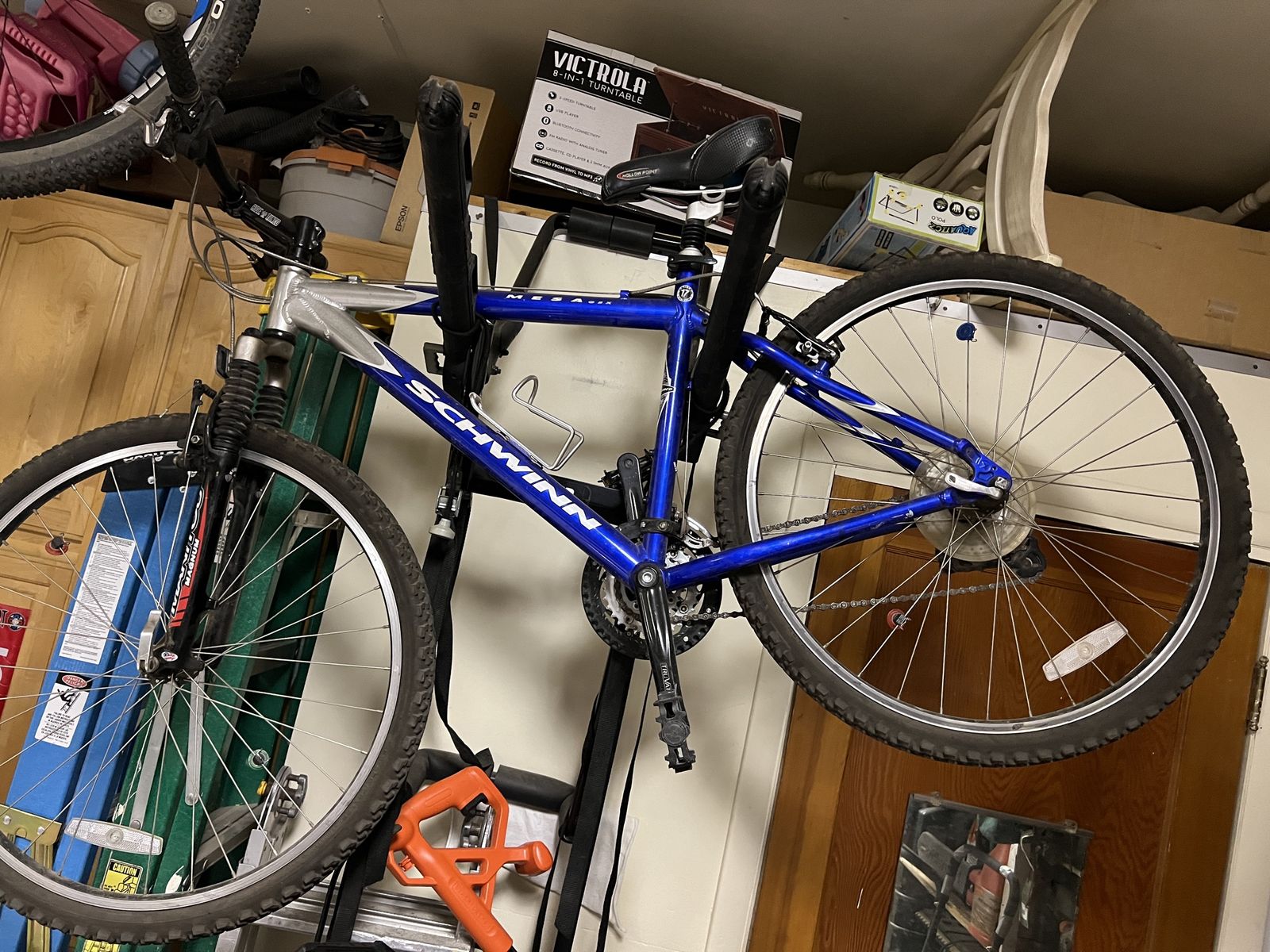 Schwinn Mesa 17" Mountain Bike - Blue, Aluminum Frame, Manitou & Seat Shocks, All Original Parts