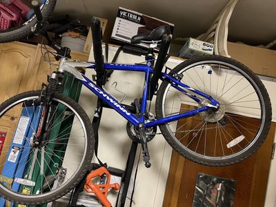 Schwinn Mesa 17" Mountain Bike - Blue, Aluminum Frame, Manitou & Seat Shocks, All Original Parts