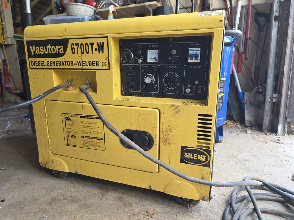 Vasutora 6700T-W Diesel Generator-Welder, 4600W Portable Power, Silent Operation