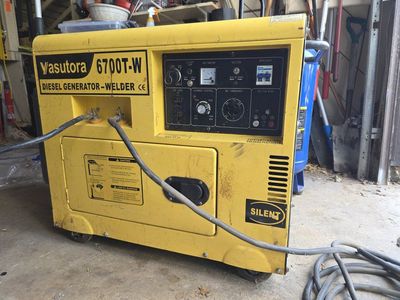Vasutora 6700T-W Diesel Generator-Welder, 4600W Portable Power, Silent Operation
