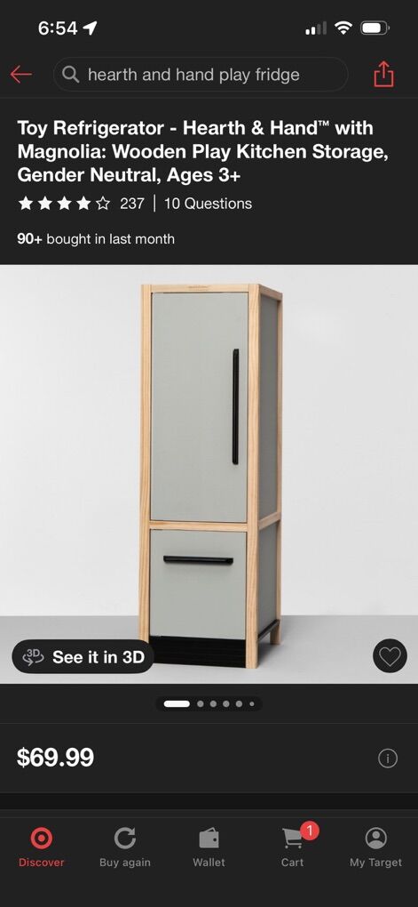 Hearth & Home Play Kitchen And Fridge