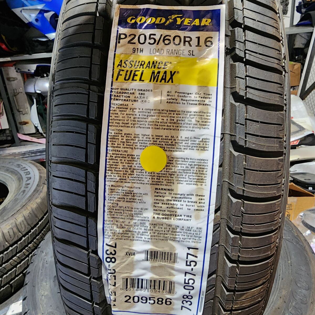 1, 2 or 3 New Goodyear Tires P 205/60R16 - 91H Year 2017 (4817)