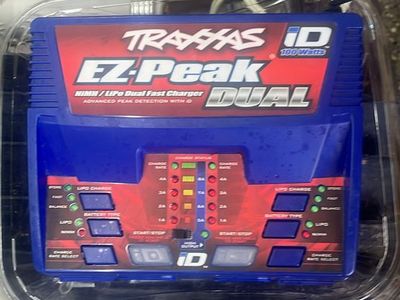 Traxxas EZ-Peak Dual iD 100-Watt NiMH/LiPo RC Battery Fast Charger with Advanced Peak Detection