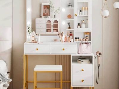 LED Vanity Mirror & Desk