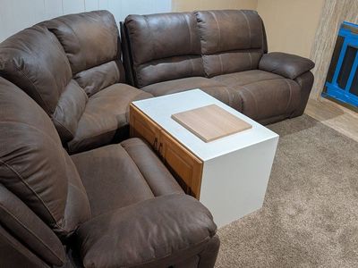 Brown Reclining Sectional Sofa - Comfortable