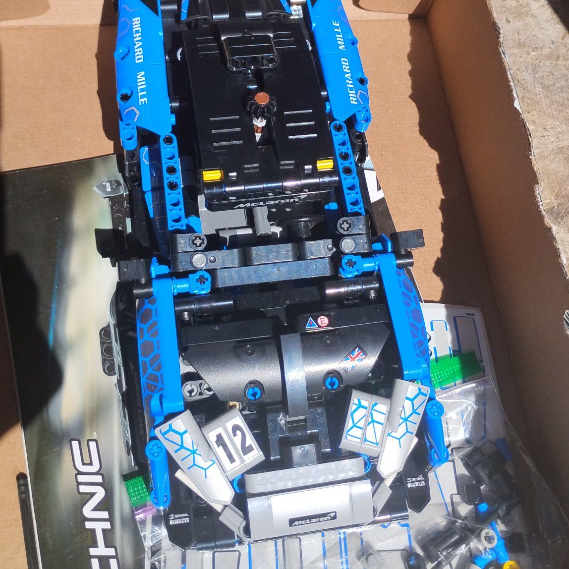 technic lego blue car