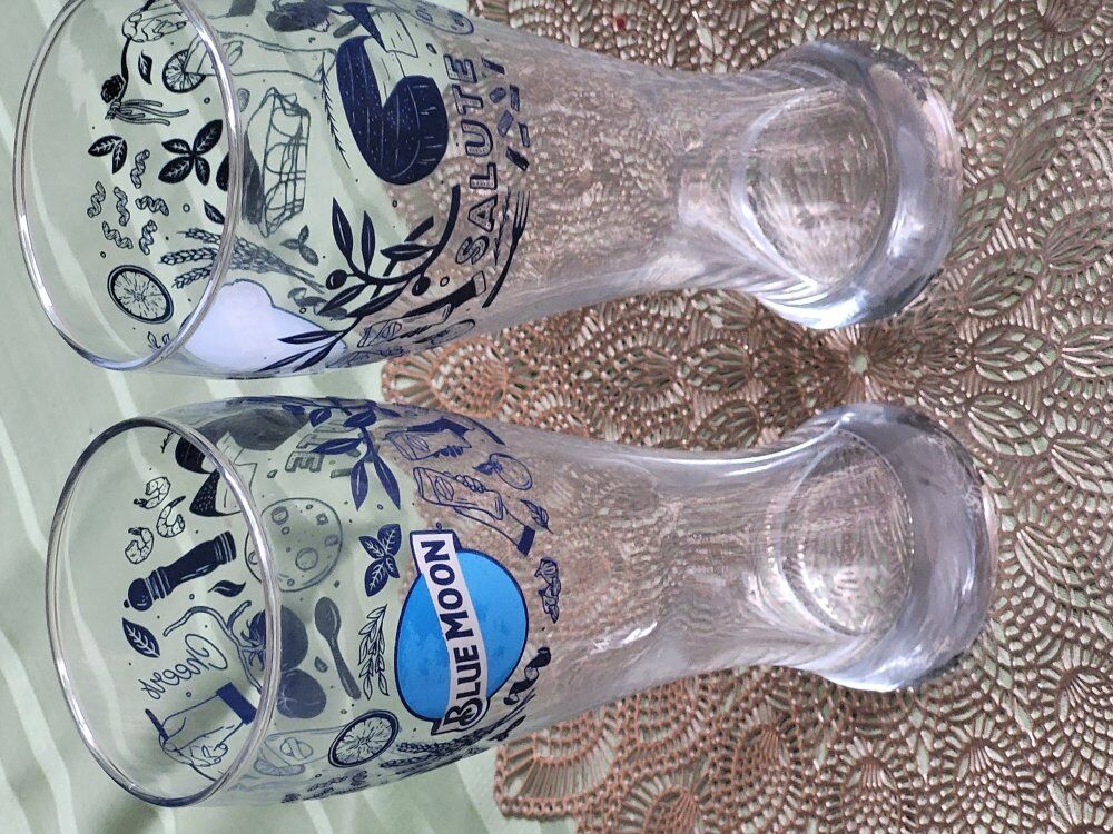 Blue Moon Beer Glasses