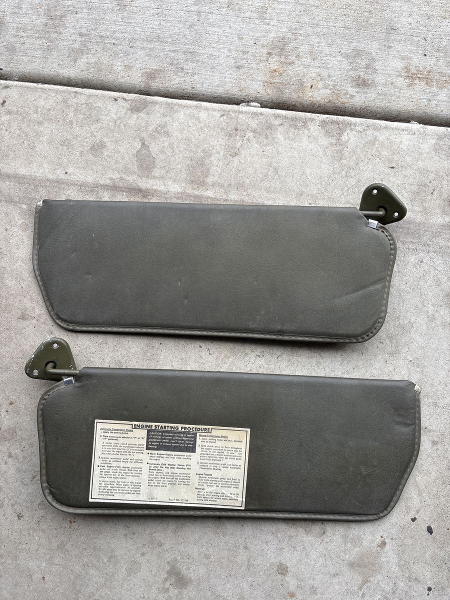 1967-70? interior sun visors Chevy C10