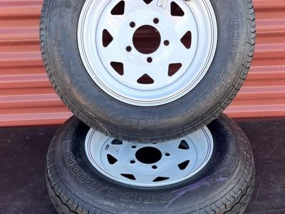 New Set of 2 ST 175/80 D 13 Trailer Tires
