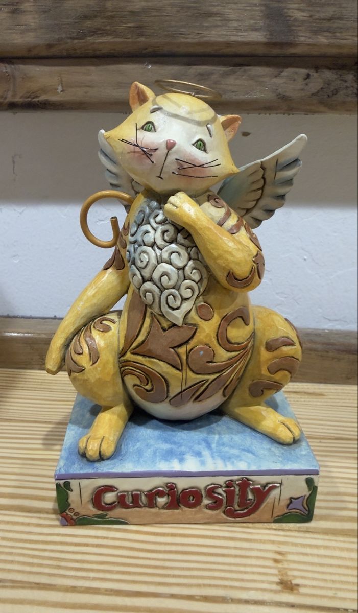 Jim Shore Curiosity Cat Angel