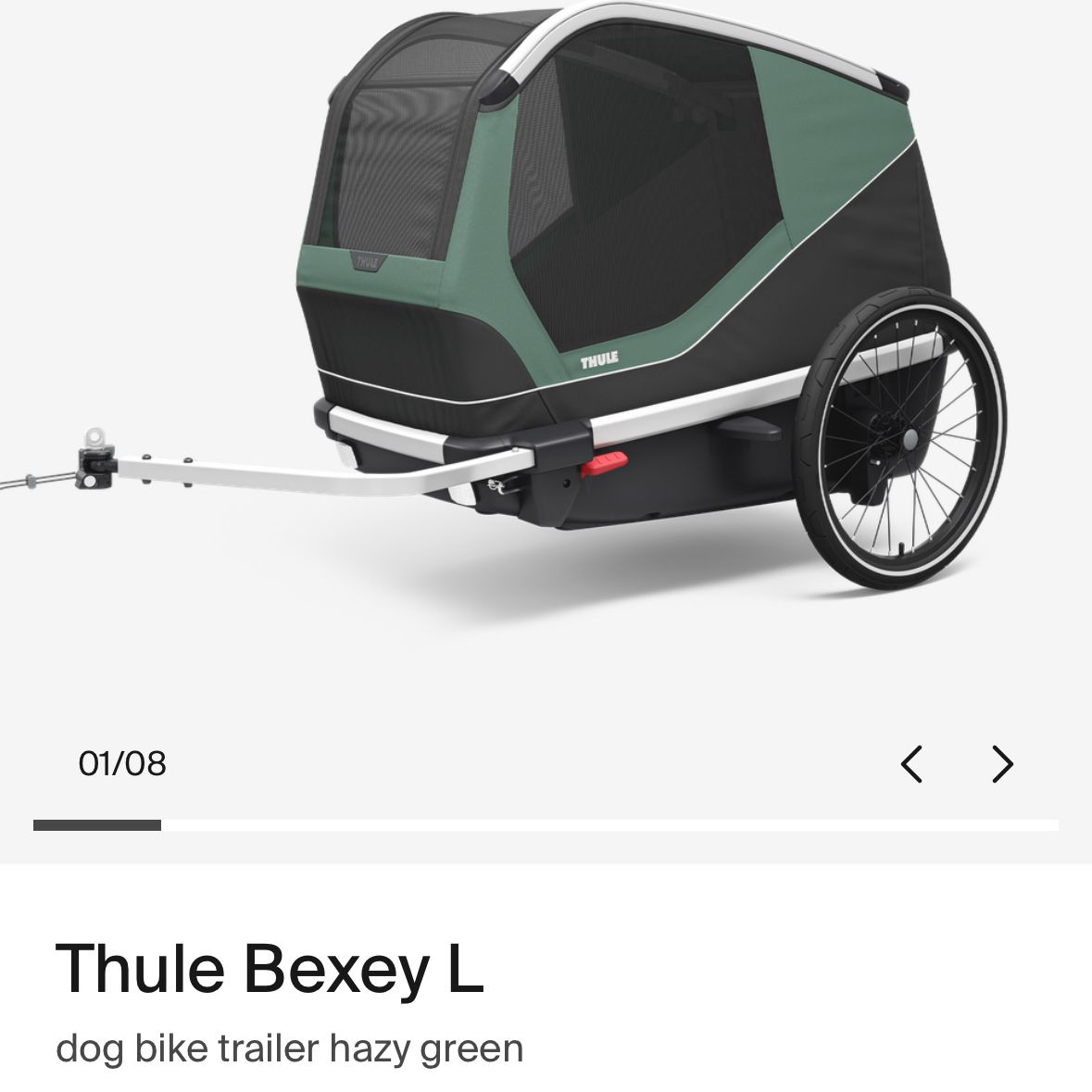 BRAND NEW In Box: Thule Large Dog Bike Trailer