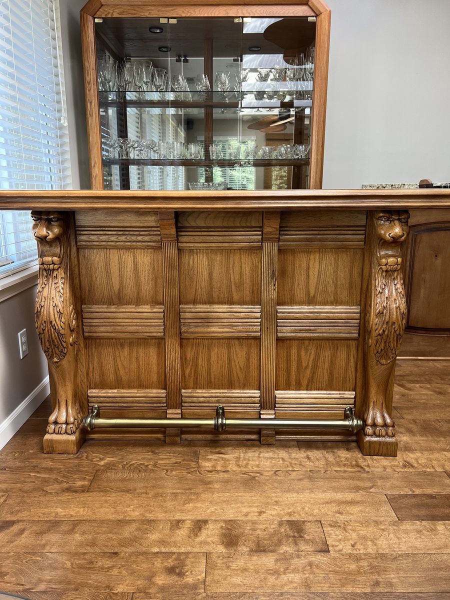 Solid Oak Bar
