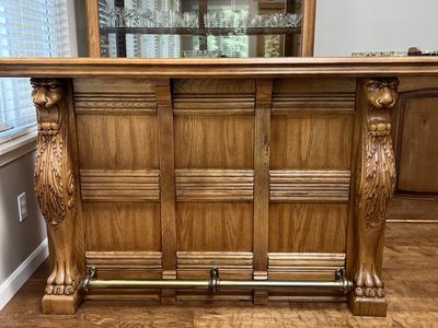 Solid Oak Bar