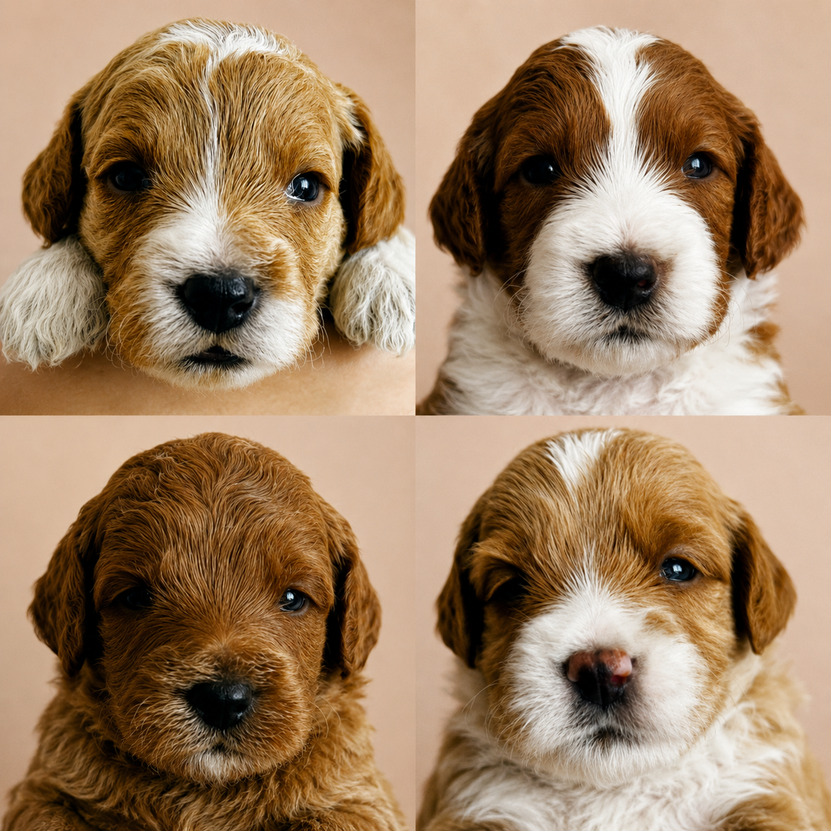 3rd Gen Mini GOLDEN CAVAPOO Puppies Goldendoodle Cavalier Golden Retriever Poodle Multi-gen White