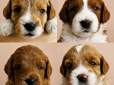 3rd Gen Mini GOLDEN CAVAPOO Puppies Goldendoodle Cavalier Golden Retriever Poodle Multi-gen White