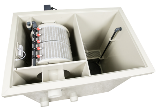 Filter - Rotary Drum Filter / full set up for pond filtration