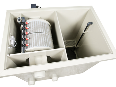 Filter - Rotary Drum Filter / full set up for pond filtration