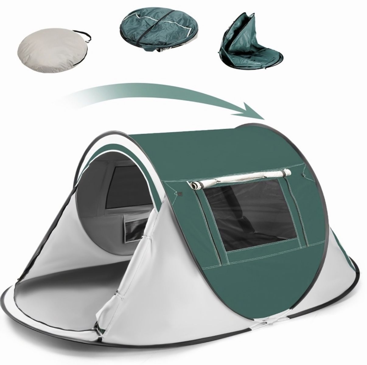 1–3 Person Instant Pop-Up Tent — Brand New