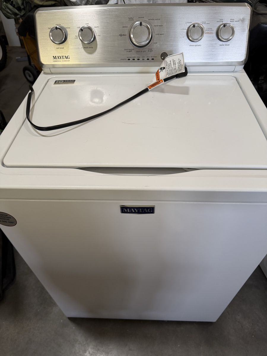 Maytag Top Load Washer and Gas Dryer