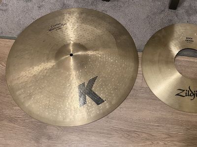 Zildjian 22” K Custom Medium Ride Cracked