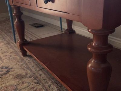 Wood Console Table with 2 Drawer