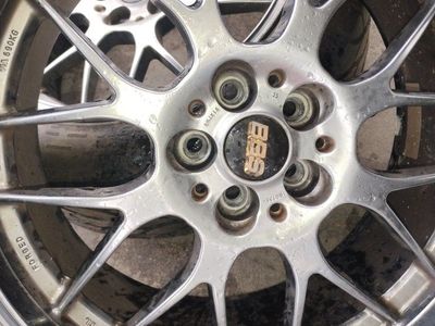 BBS Forged Silver Wheels and Tires Set