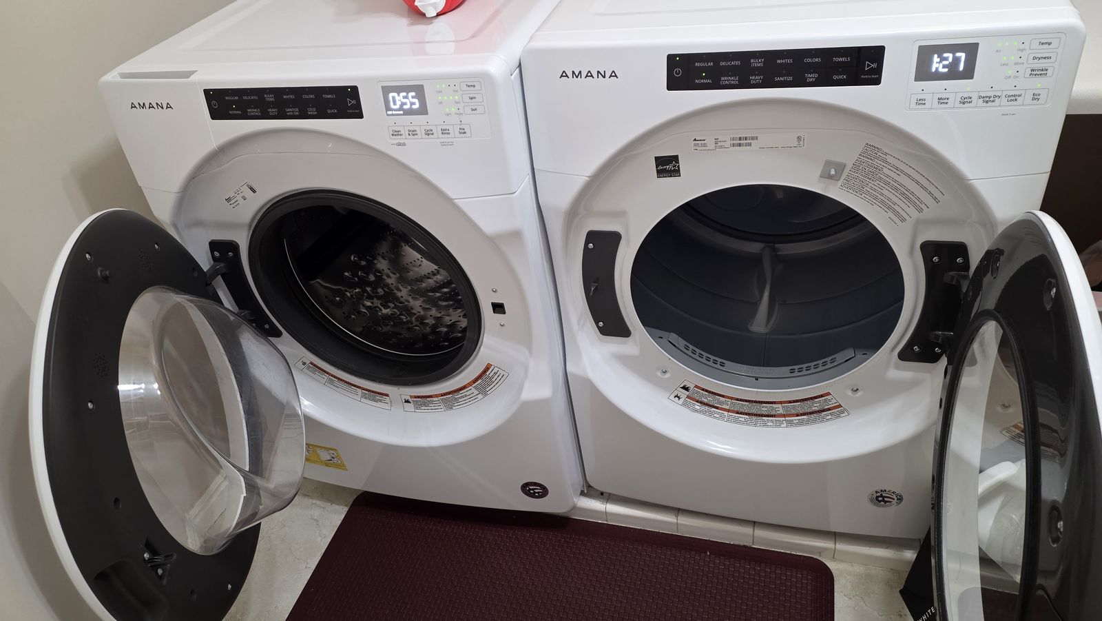 Amana Front-Load Washer & Electric Dryer Set — $650 OBO