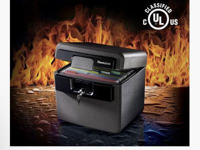Grey water and fire safe file cabinet