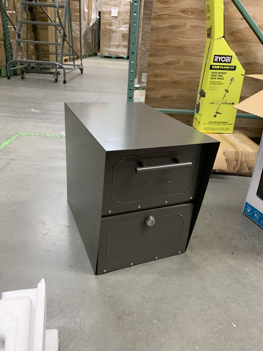 Architectural Mailboxes Oasis Classic Graphite Bronze, Extra Large, Steel, Locking, Mailbox with High Security Reinforced Lock