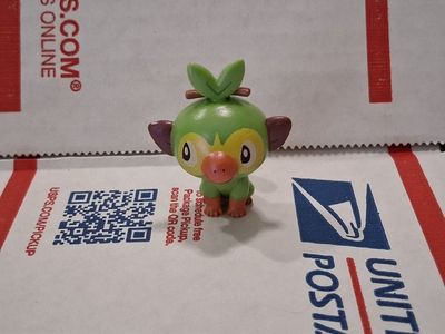 Pokemon Grookey Mini Figure Green Plastic Toy WCT 2019 Loose China Collectible