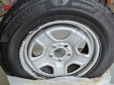 Bridgestone Blizzak 215/65R16 Winter Tires on Steel Rims - Set of 4