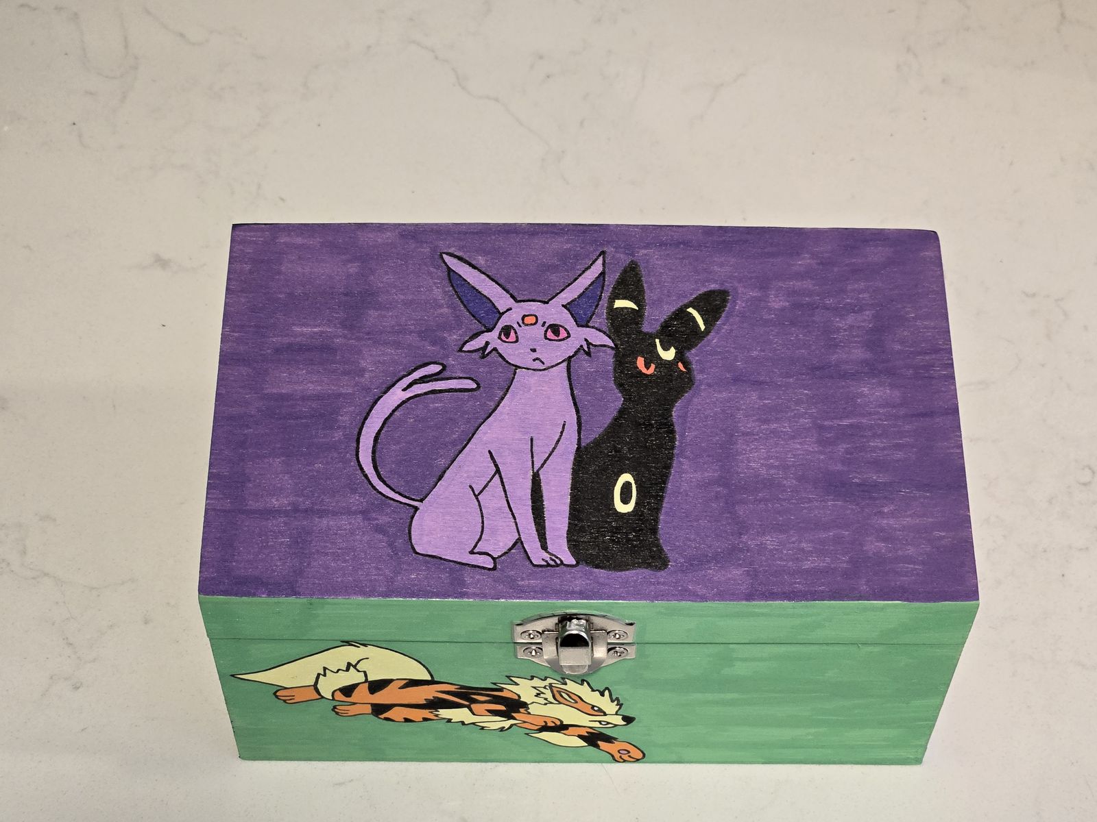 Hand Painted Wooden Pokemon Box