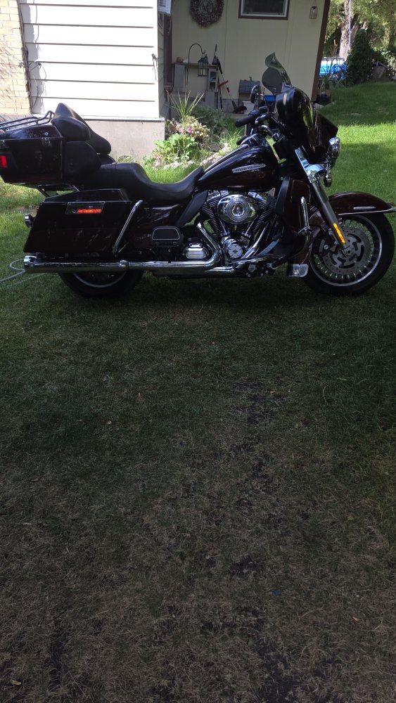 Harley-Davidson Touring Motorcycle - root beer
