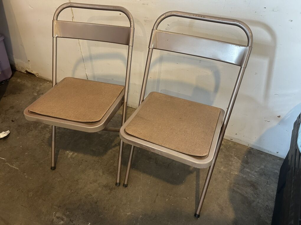Pair Of Vintage Samsonite Folding Chairs