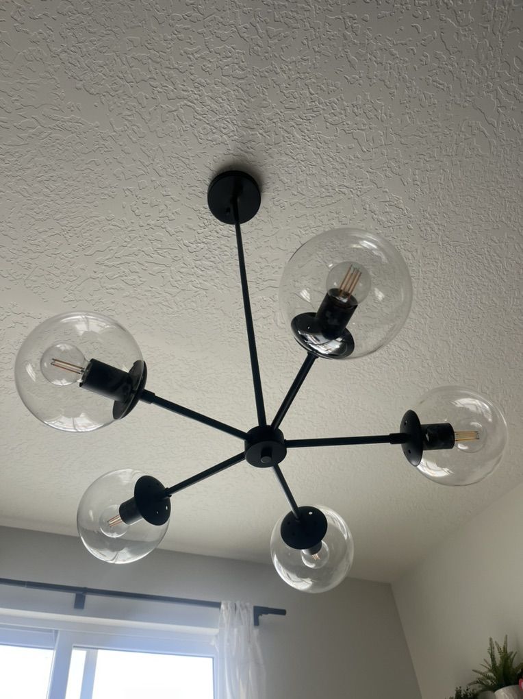 Glass Globe Modern Chandelier Light