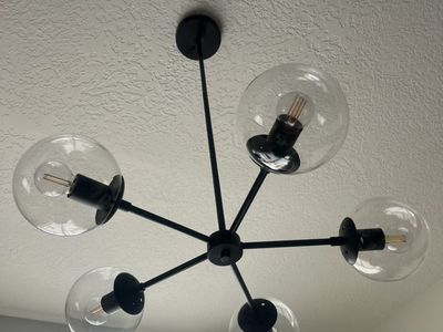 Glass Globe Modern Chandelier Light
