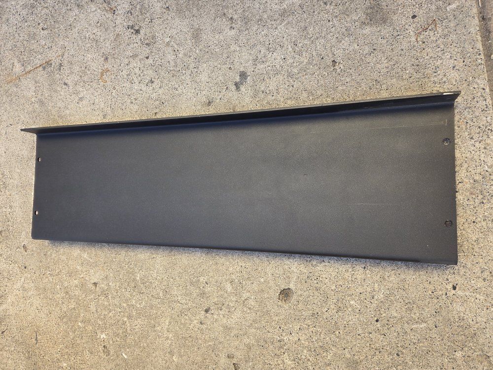black powder coated steel plates 12"×40-7/8"×1/4"