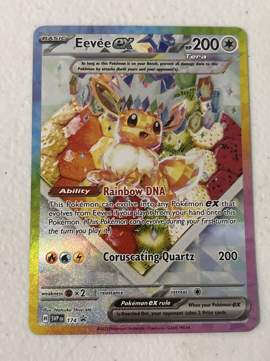 Eevee ex Tera 174/SVP EN Promo Holo Pokemon Card