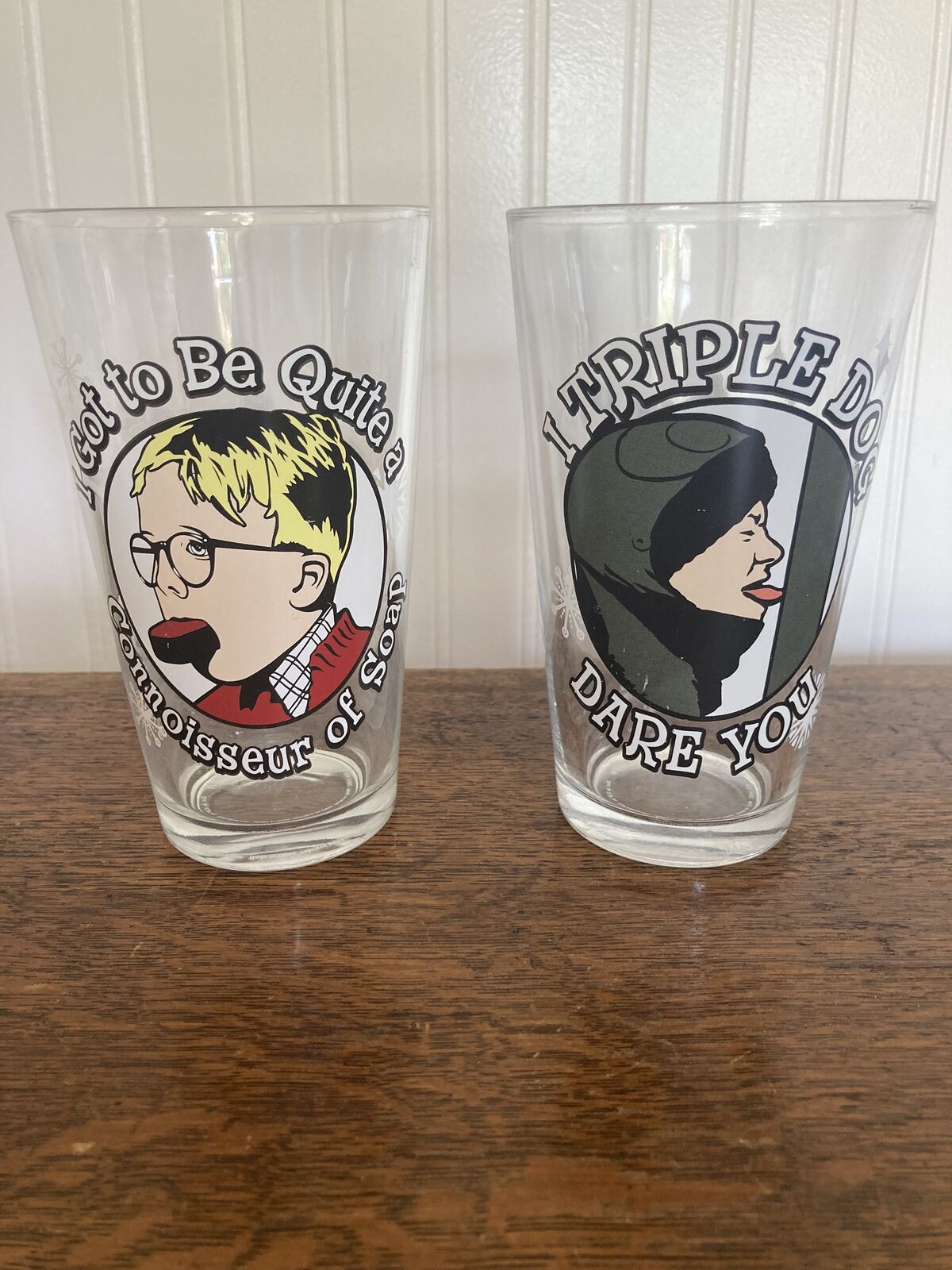 Collectable Series - A Christmas Story Vintage glasses - Mint Condition! See details below -