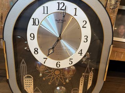 Timeless Moments Clock Shop: Lists this specific "Magic Balloons" model for $299.99, though it is frequently out of stock.
