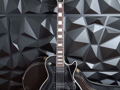 Memphis Singlecut Electric Guitar Black 1970s