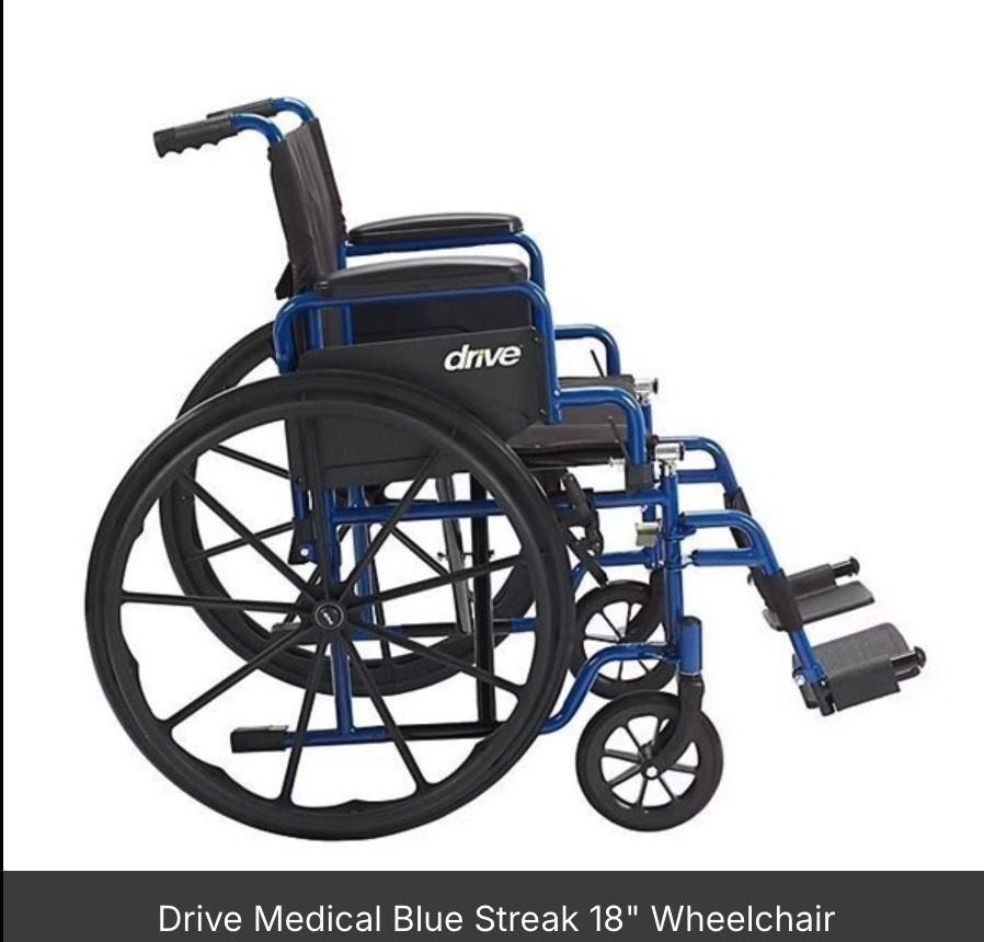 BRAND NEW DRIVE Wheelchair 18" Seat