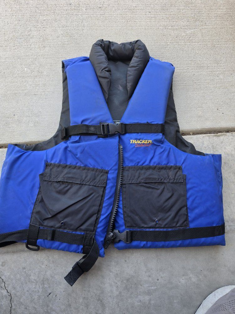Tracker Marine Sport Vest Type III PFD Adult XX-Large Blue/Black